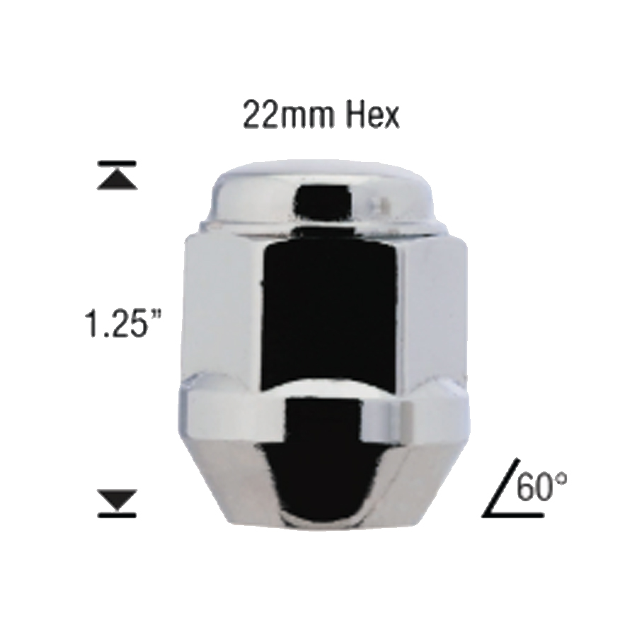 14MM X 1.50 Bulge Duplex Nut 40/Box Short For Lexus - Storage